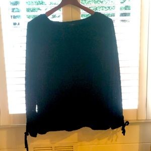 Talbot’s black velvet burnout blouse size woman’s X